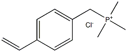 Trimethyl(4-vinylbenzyl)phosphonium chloride structure