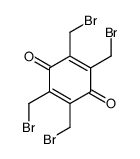 2,3,5,6-tetrakis(bromomethyl)cyclohexa-2,5-diene-1,4-dione结构式