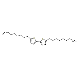5,5'-Dioctyl-2,2'-bithiophene Structure