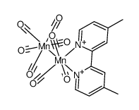 (CO)5MnMn(CO)3(bpy') Structure