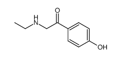 2-ethylamino-1-(4-hydroxy-phenyl)-ethanone结构式