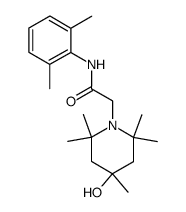 N-(2,6-Dimethyl-phenyl)-2-(4-hydroxy-2,2,4,6,6-pentamethyl-piperidin-1-yl)-acetamide结构式