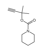 piperidine-1-carboxylic acid-(1,1-dimethyl-prop-2-ynyl ester)结构式