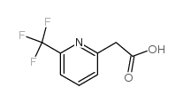 6-(三氟甲基)吡啶-2-乙酸结构式