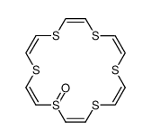 (Z,Z,Z,Z,Z,Z)-1,4,7,10,13,16-hexathiacyclooctadeca-2,5,8,11,14,17-hexaene 1-oxide结构式