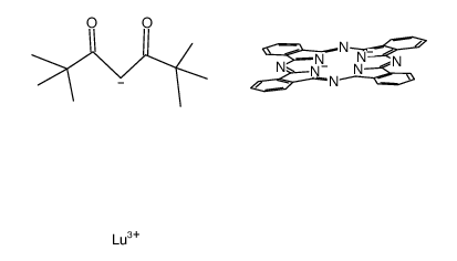 Lu(phthalocyaninato)(2,2,6,6-tetramethylheptane-3,5-dionato) Structure
