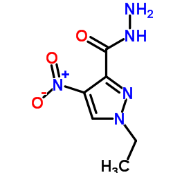 1-ETHYL-4-NITRO-1 H-PYRAZOLE-3-CARBOXYLIC ACID HYDRAZIDE Structure