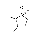 2,3-dimethyl-2,5-dihydrothiophene 1,1-dioxide Structure