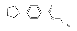4-吡咯烷基-1-苯甲酸乙酯结构式