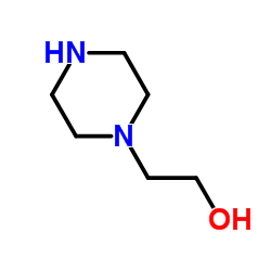 N-(2-Hydroxyethyl)piperazine structure