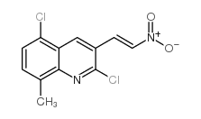 E-2,5-DICHLORO-8-METHYL-3-(2-NITRO)VINYLQUINOLINE Structure