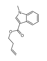 3-Buten-1-yl 1-methyl-1H-indole-3-carboxylate Structure