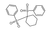[1-(benzenesulfonyl)cyclohexyl]sulfonylbenzene Structure