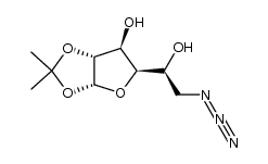 (3aR,5R,6S,6aR)-5-((S)-2-azido-1-hydroxyethyl)-2,2-dimethyltetrahydrofuro[2,3-d][1,3]dioxol-6-ol Structure