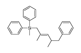 (2,4-dimethyl-5-phenylpent-2-enyl)-methyl-diphenylsilane结构式