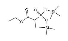 bis-(trimethylsilyl)-2-carboethoxyethylphosphonate Structure