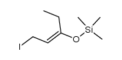 1-iodo-3-trimethylsiloxypent-3-ene结构式