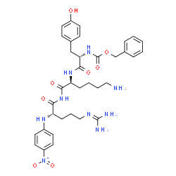 Z-Tyr-Lys-Arg-pNA · 2 TFA结构式