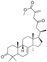 Methyl ester of (9b)-3,23-dioxo-7,25(27)-lanostadien-26-oic acid Structure