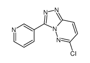 6-chloro-3-pyridin-3-yl-[1,2,4]triazolo[4,3-b]pyridazine结构式