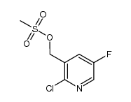 (2-chloro-5-fluoropyridin-3-yl)methyl methanesulfonate Structure