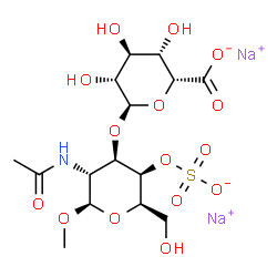 methyl 2-acetamido-2-deoxy-3-O-(alpha-idopyranosyluronic acid)-4-O-sulfo-beta-galactopyranoside picture