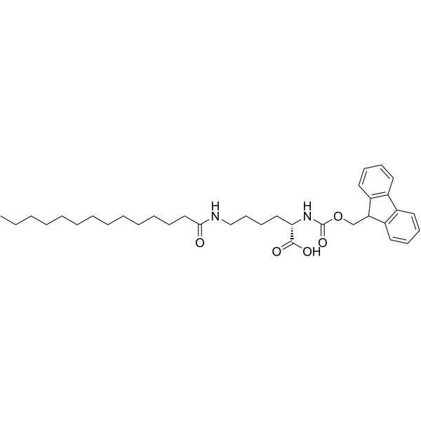 Nα-[(9H-芴-9-基甲氧基)羰基]-Nε-十四酰-L-赖氨酸图片