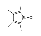 1-chloro-2,3,4,5-tetramethylstibole Structure