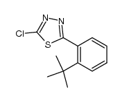 2-(2-(tert-butyl)phenyl)-5-chloro-1,3,4-thiadiazole结构式