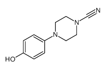 4-(4-hydroxyphenyl)piperazine-1-carbonitrile Structure