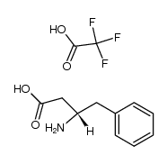 (S)-3-amino-4-phenylbutanoic acid trifluoroacetate Structure