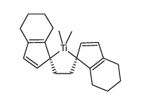 (S,S)-乙烯二-(4,5,6,7-四氢-1-茚基)-二甲基钛(IV)结构式