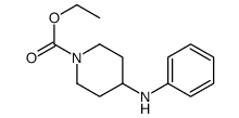 N-(1-乙氧甲酰哌啶-4-基)苯胺结构式