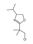 (S)-2-(1-氯-2-甲基-2-丙基)-4-异丙基-4,5-二氢噁唑结构式