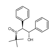 rac-(Ss,1S,2S)-2-(tert-butylsulfinyl)-1,2-diphenylethanol结构式