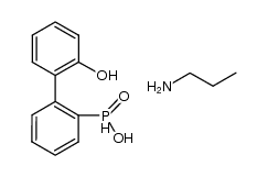 1-propylammonium (2-hydroxy-biphenyl-2-yl)-phosphinate结构式