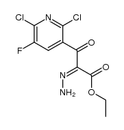 ethyl 2-hydrazono-2-(2,6-dichloro-5-fluoronicotinoyl)acetate Structure