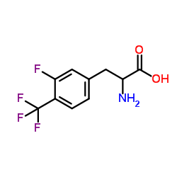 3-FLUORO-4-(TRIFLUOROMETHYL)-DL-PHENYLALANINE结构式