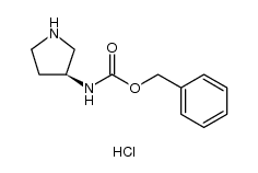 (S)-吡咯烷-3-基-氨基甲酸苄酯盐酸盐结构式