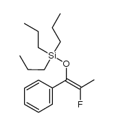 tri-n-propyl[[2-fluoro-(1E)-1-phenyl-1-propenyl]oxy]silane结构式