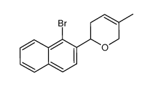 2-(1-bromonaphthalen-2-yl)-5-methyl-3,6-dihydro-2H-pyran结构式