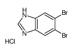 5,6-二溴苯并咪唑盐酸盐结构式