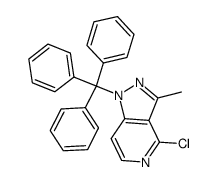 4-chloro-3-methyl-1-trityl-1H-pyrazolo[4, 3-c]pyridine Structure