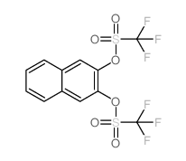 萘-2,3-二基 双(三氟甲磺酸酯)结构式