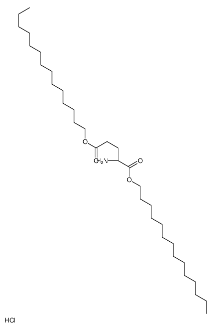 ditetradecyl (2S)-2-aminopentanedioate,hydrochloride Structure