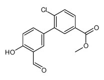 methyl 4-chloro-3-(3-formyl-4-hydroxyphenyl)benzoate Structure