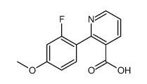 2-(2-fluoro-4-methoxyphenyl)pyridine-3-carboxylic acid Structure