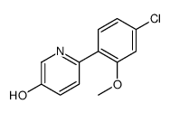 6-(4-chloro-2-methoxyphenyl)pyridin-3-ol Structure