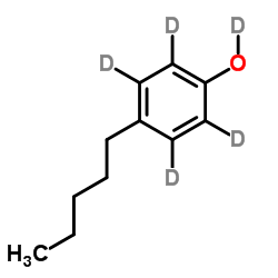 4-Pentyl(O-2H5)phenol Structure