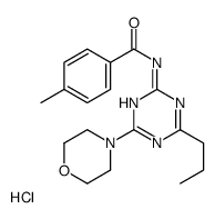 4-methyl-N-(4-morpholin-4-yl-6-propyl-1,3,5-triazin-2-yl)benzamide,hydrochloride结构式